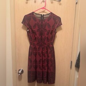 B Darlin Black and Red Mini Dress